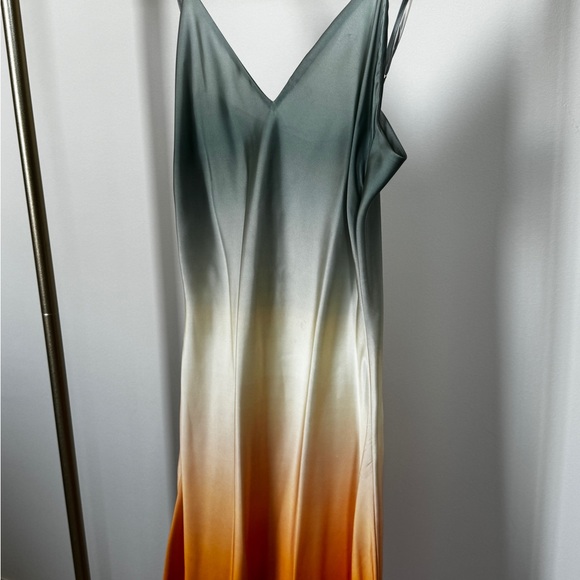 Fe Noel Bella Ombré Satin Midi Slip Dress - Picture 3 of 6